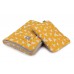 Плед с подушкой Cottonmoose Cotton Velvet 408/85/117 origami cotton velvet gray (оранжевый (оригами) с серым (бархат))