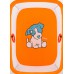 Манеж Qvatro LUX-02 мелкая сетка  оранжевый (dog)