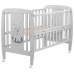 Кровать Babyroom Собачка откидной бок, колеса DSO-01  бук серый