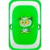 Манеж Qvatro Солнышко-02 мелкая сетка  зеленый (owl)