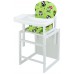 Стульчик- трансформер Babyroom Пони-240 белый пластиковая столешница  зеленый (совы)