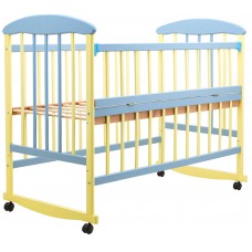 Кровать Наталка ОЖБО откидной бок ольха желто-голубая