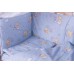 Детская постель Qvatro Gold RG-08 рисунок  голубая (мишки, пчелка, звезда)