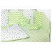 Детская постель Babyroom Bortiki lux-08 stars салатовый - белый