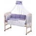 Детская постель Babyroom Bortiki Print-08  purple teddy