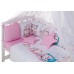 Детская постель Babyroom Bortiki Print-08  pink owl
