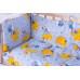 Детская постель Qvatro Gold RG-08 рисунок  голубая (мишки спят, месяц)