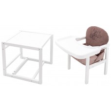 Стульчик-трансформер Babyroom Винни-240 белый шоколад / капучино (мишка с будильником)
