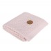 Вязанный плед Ceba Baby Wawes 90х90 см  розовый