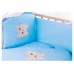 Детская постель Qvatro Ellite AE-08 аппликация  голубой (мордочка мишки штопанная)